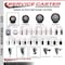 Service Caster 3'' Maroon Poly Swivel 1-3/4'' Expanding Stem Caster with Brake SCC-EX20S314-PPUB-MRN-TLB-134 - alternate 3
